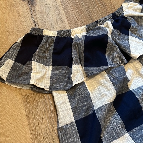 Ditzy Daizy navy white Medium off shoulder dress - Picture 3 of 7